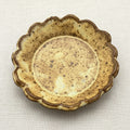 Handmade Scalloped Tapas Plates - Yellow Stoneware