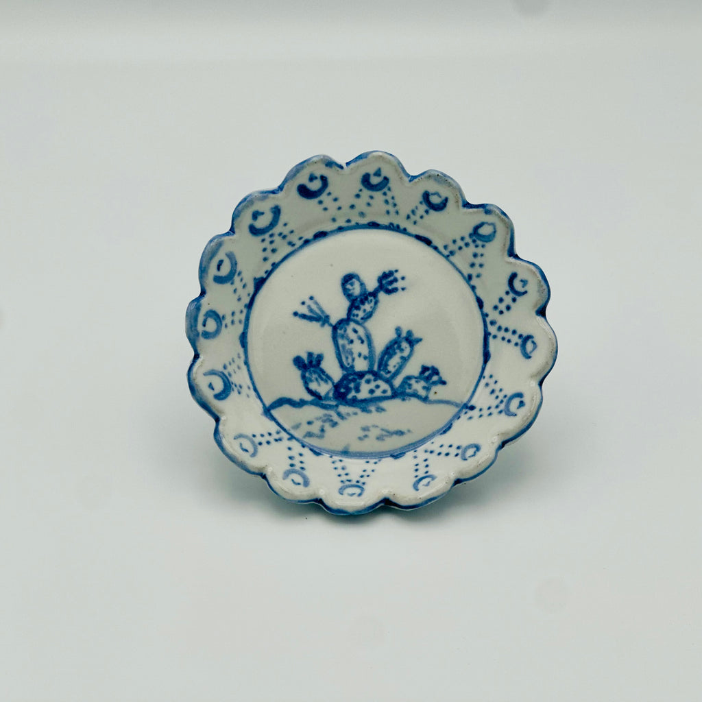 Handmade Prickly Pear Tapas Plates- Set of Two