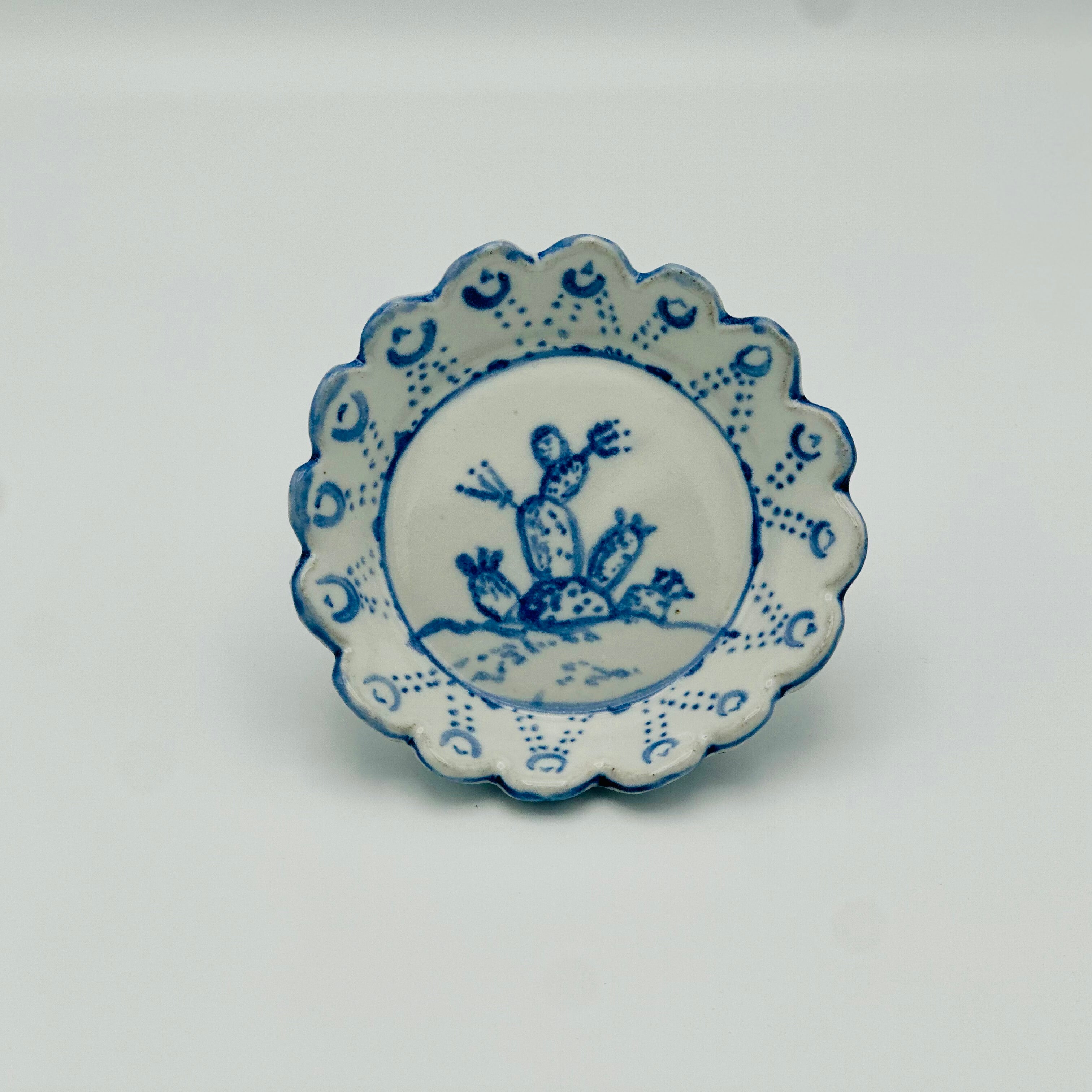 Handmade Prickly Pear Tapas Plates- Set of Two