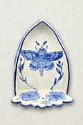 Handmade Ceramic Scalloped Desert Moth Nicho