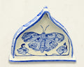 Hand-built Stoneware Nicho - Cobalt- Painted Desert Moth